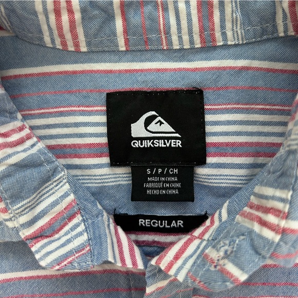 Quiksilver Boys button down Shirt size S 8-10 - Picture 2 of 7